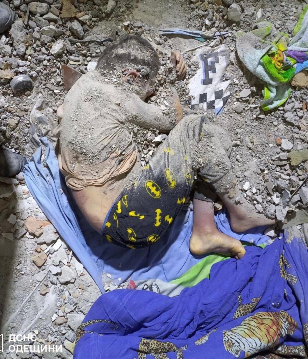 Killed Ukrainian child